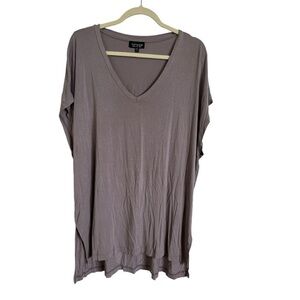 TOPSHOP tunic T-shirt lavender size 8 EUC